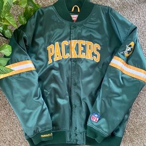 Mitchell & Ness Green Bay Packers Throwback Jacket